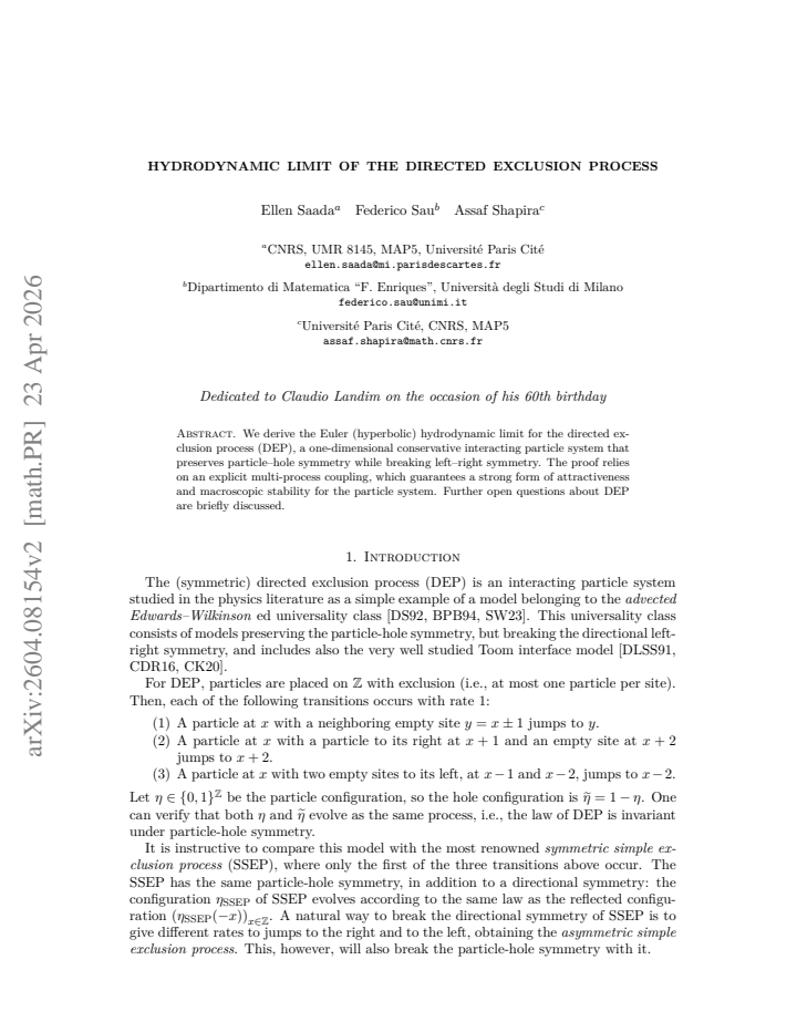 First page