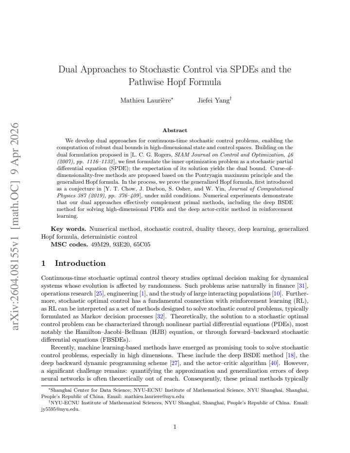 First page