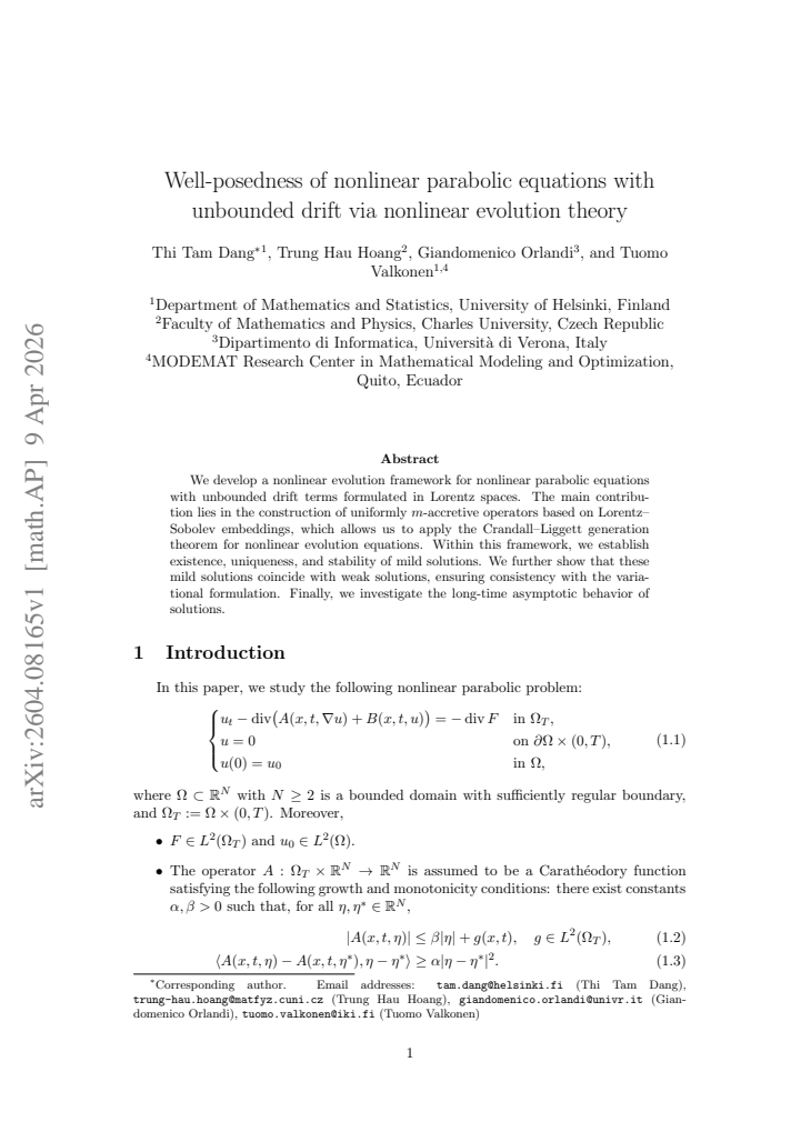 First page