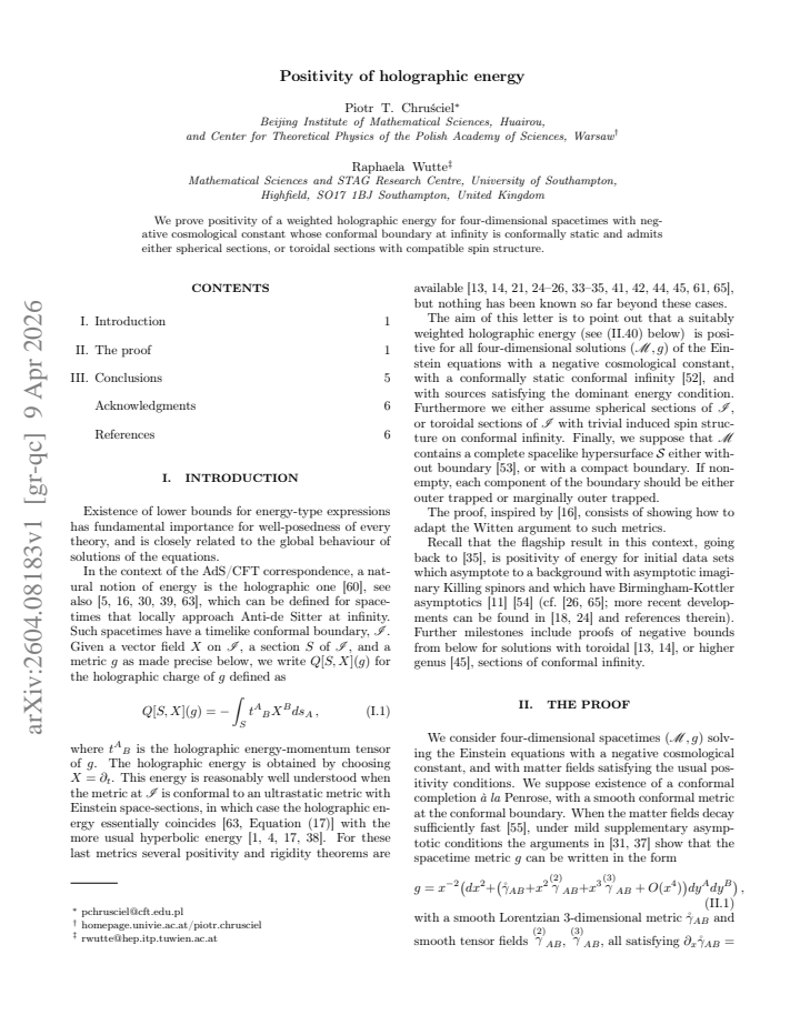First page