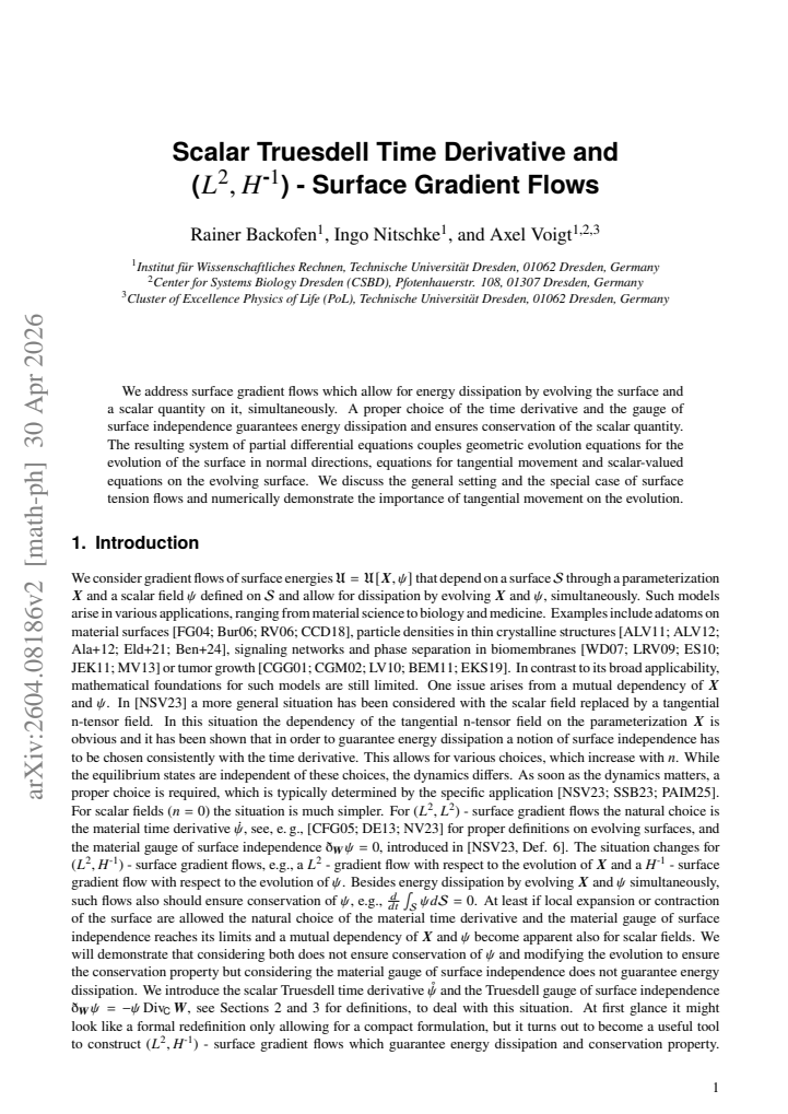 First page