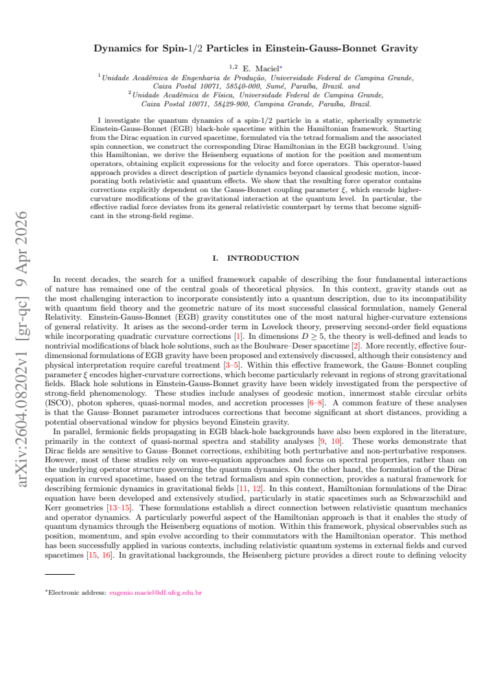 First page