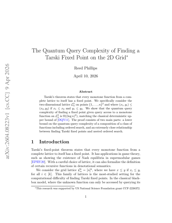 First page
