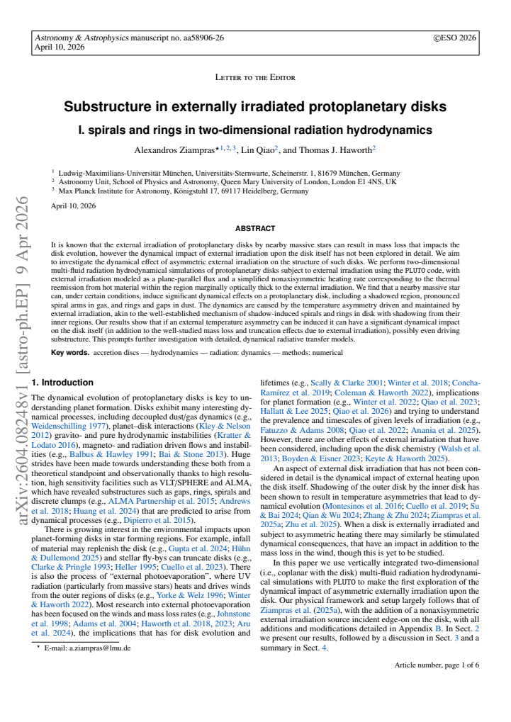 First page