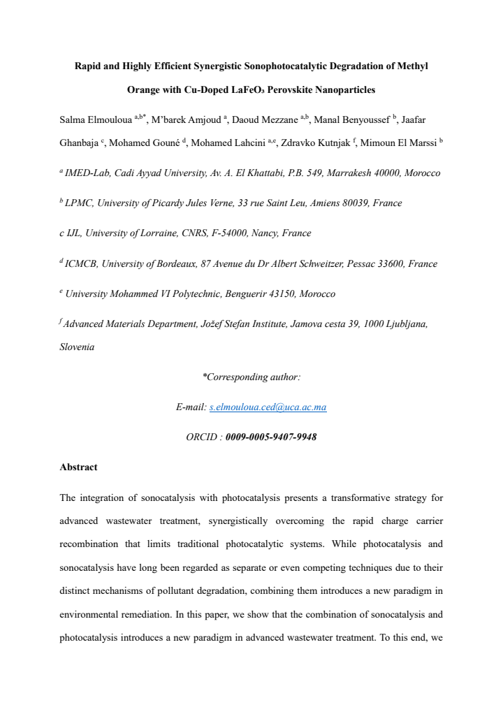 First page