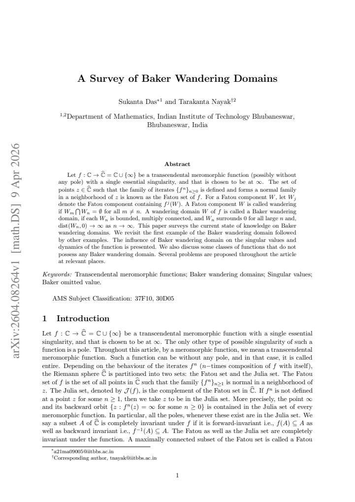 First page
