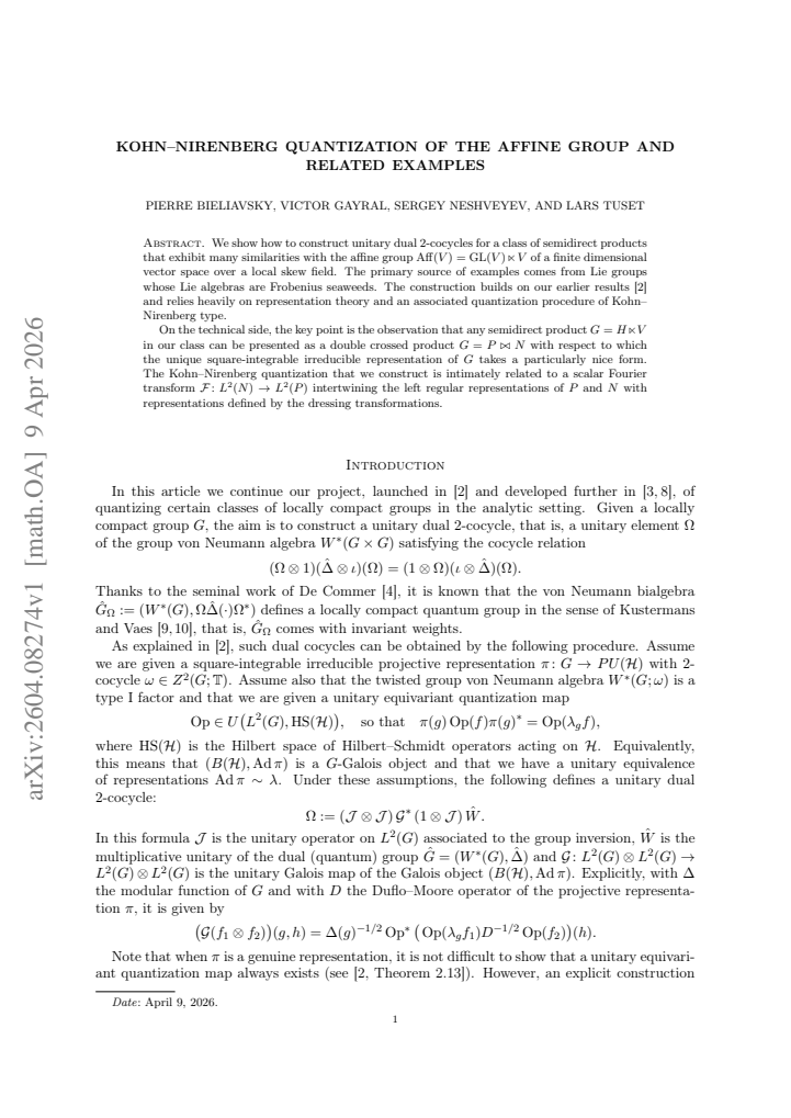 First page