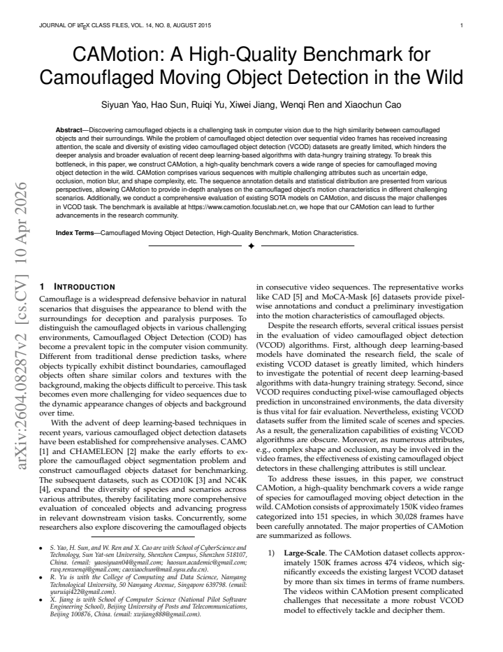 First page