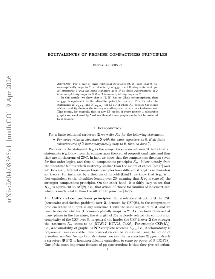 First page