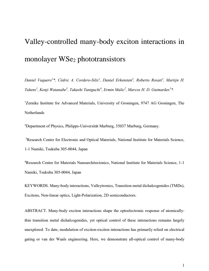 First page