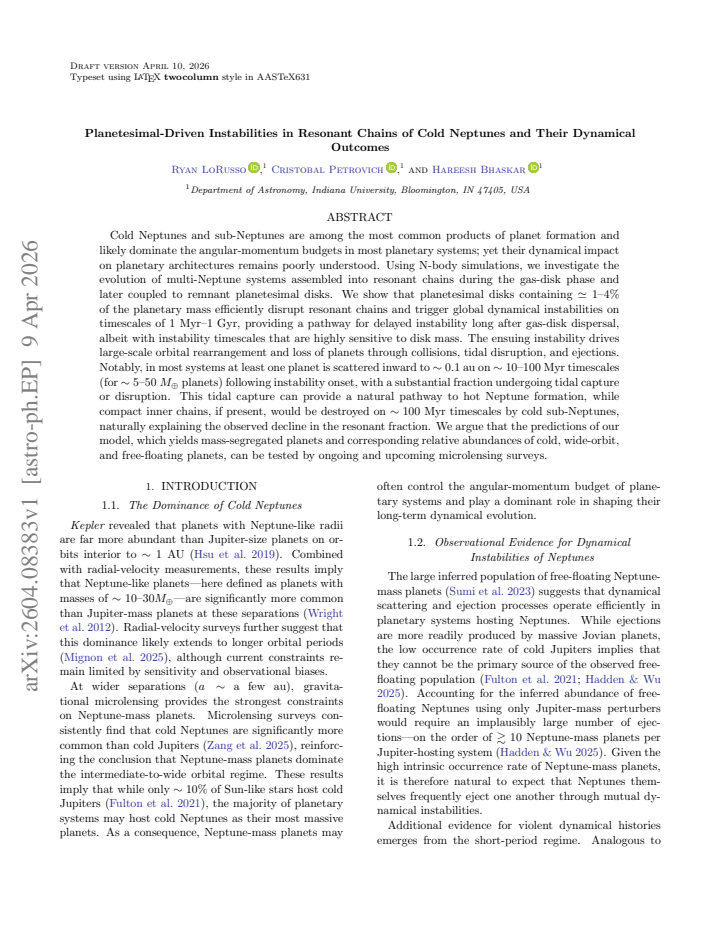 First page