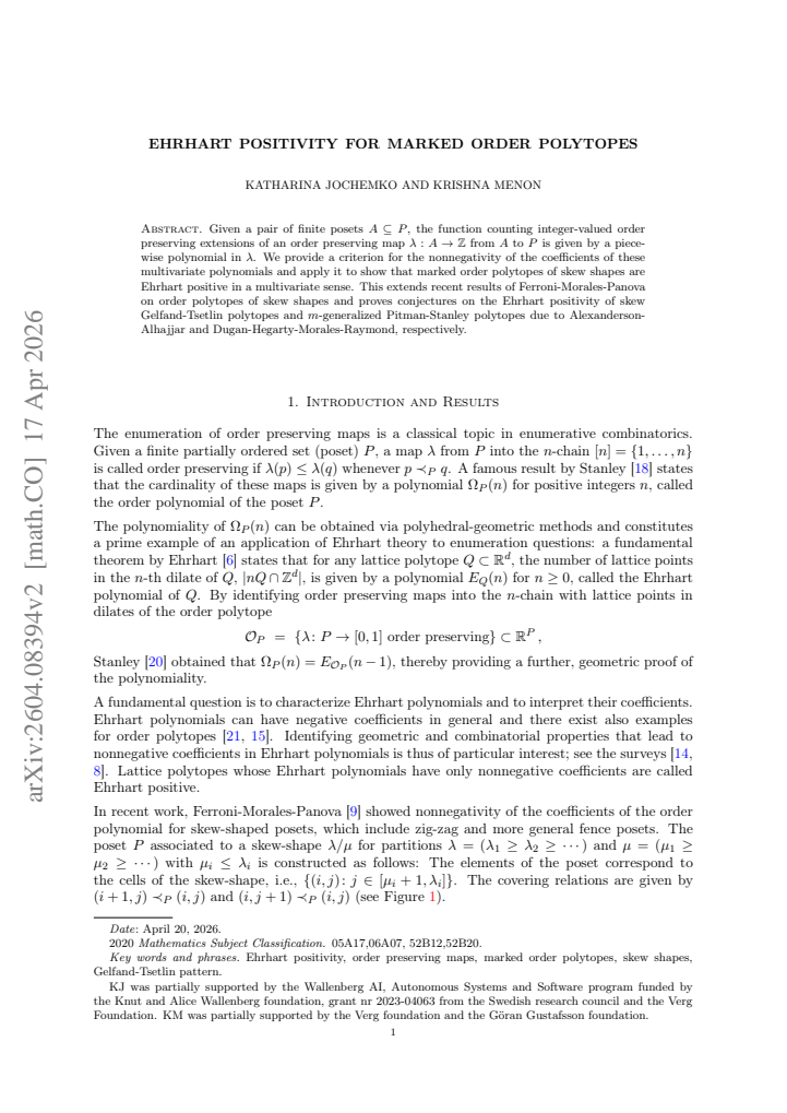 First page