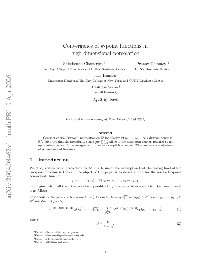 First page