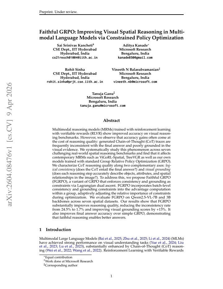 First page