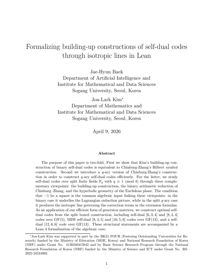 First page
