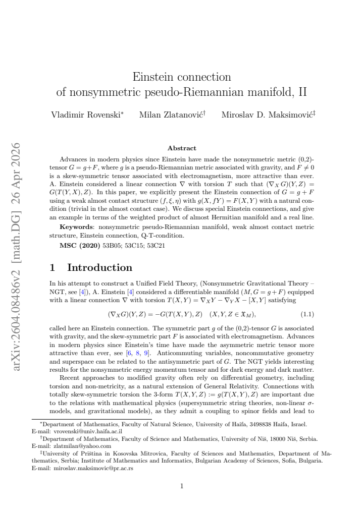 First page