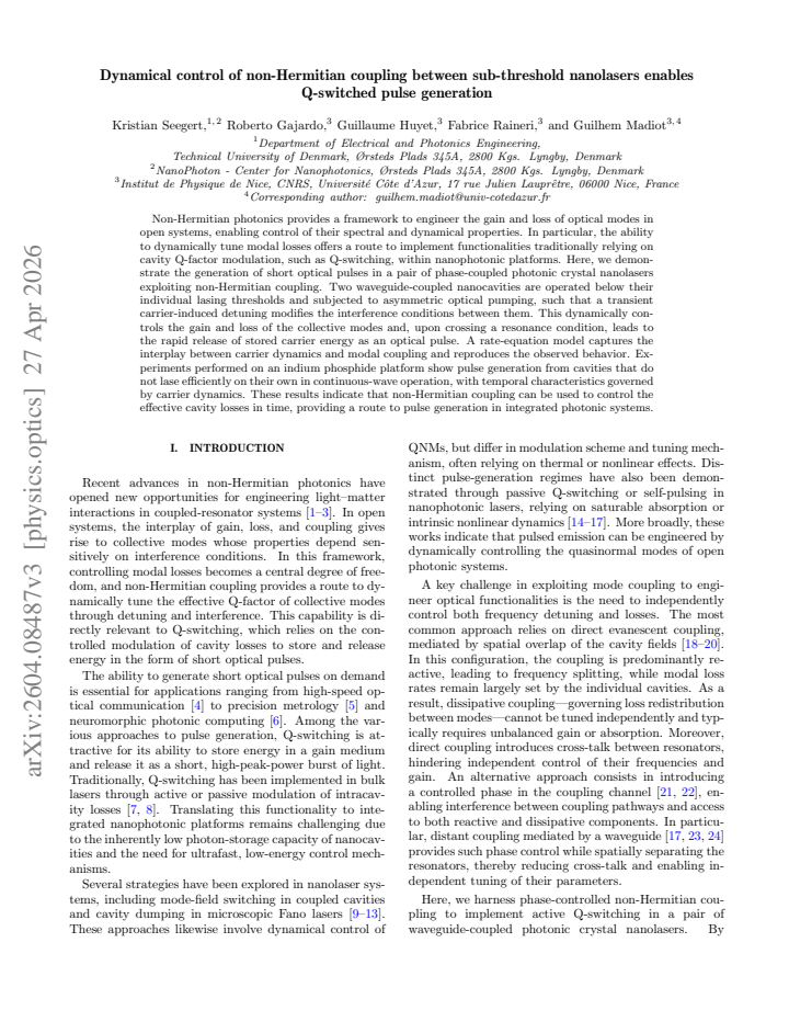 First page