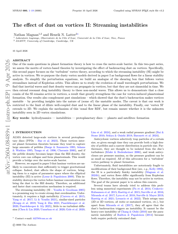 First page