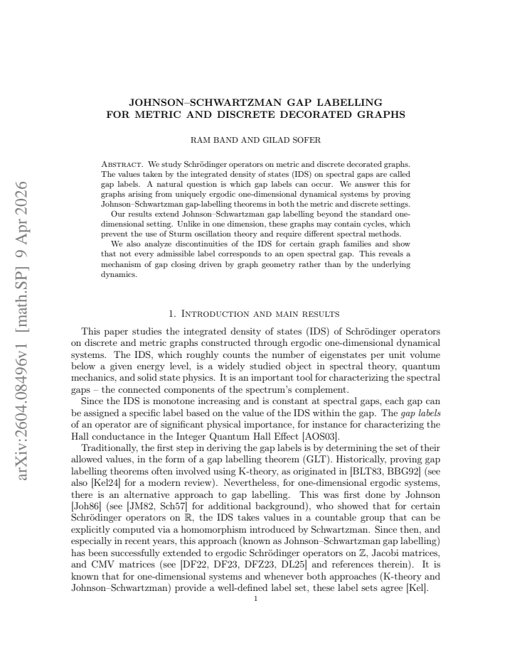First page