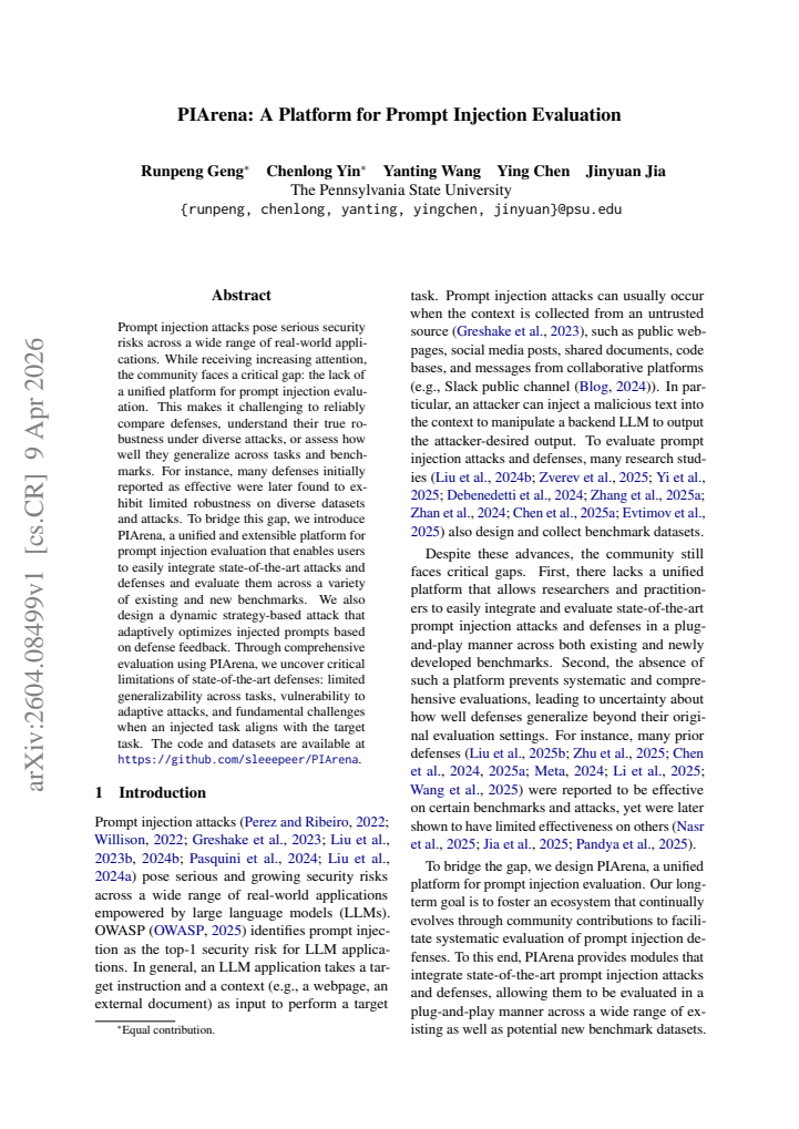 First page