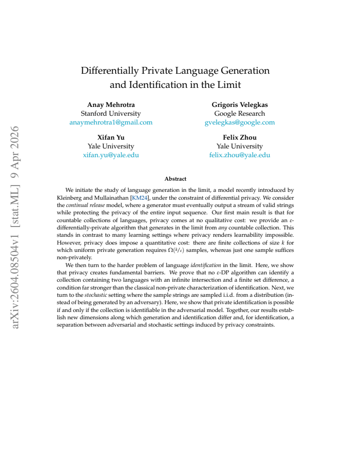 First page