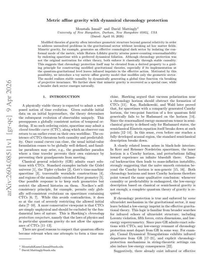 First page