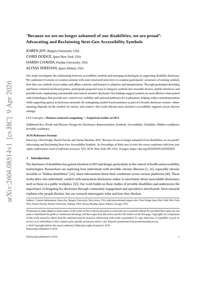 First page