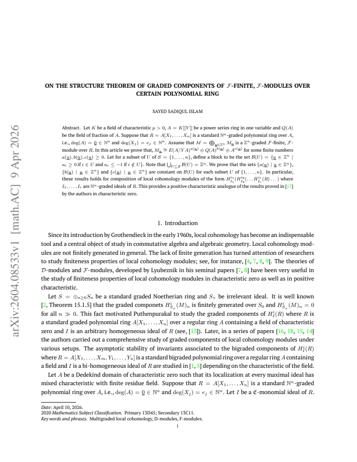 First page