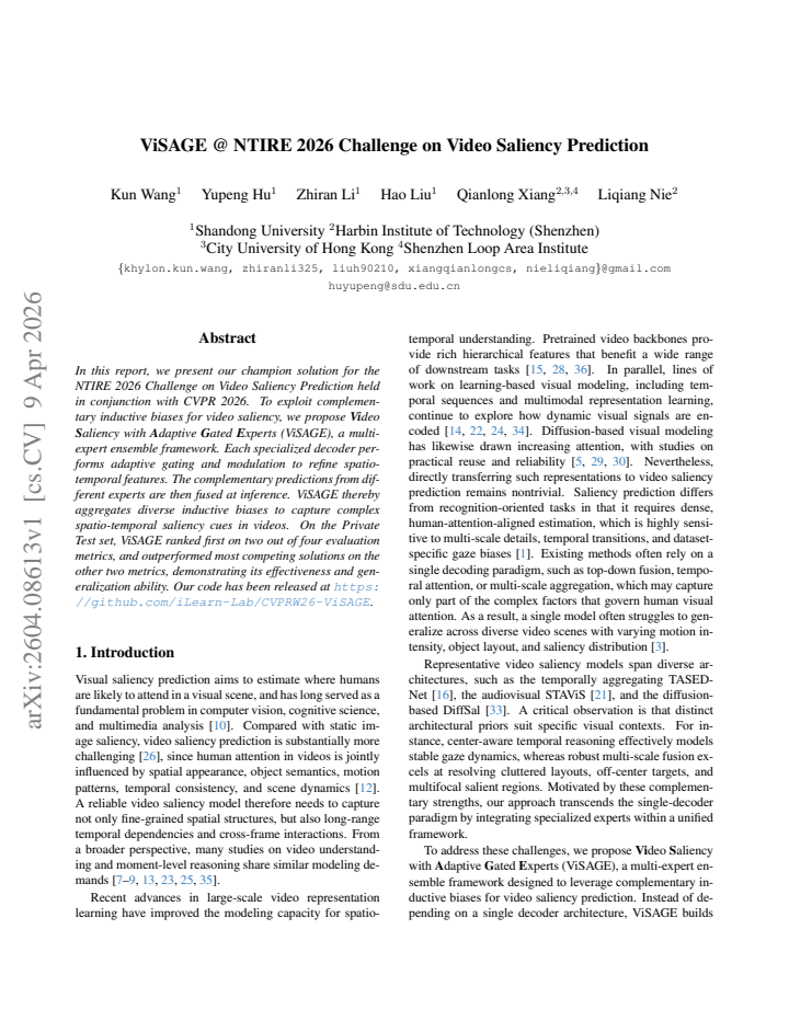 First page