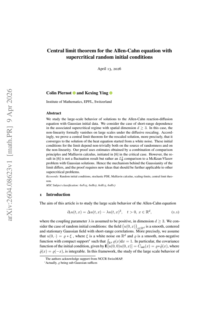 First page
