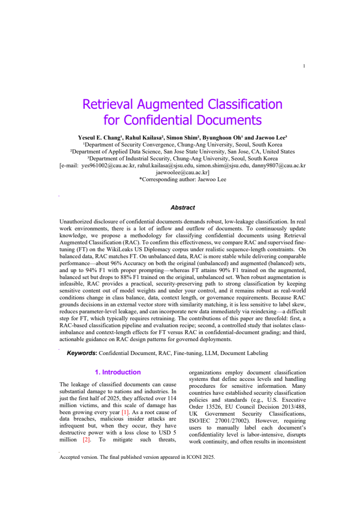 First page