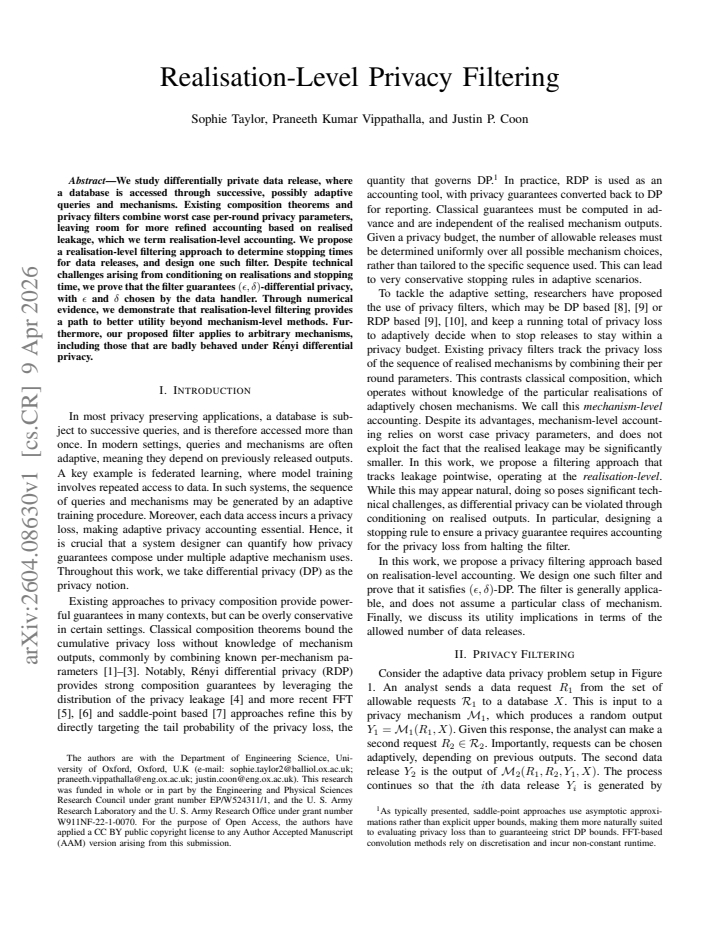 First page