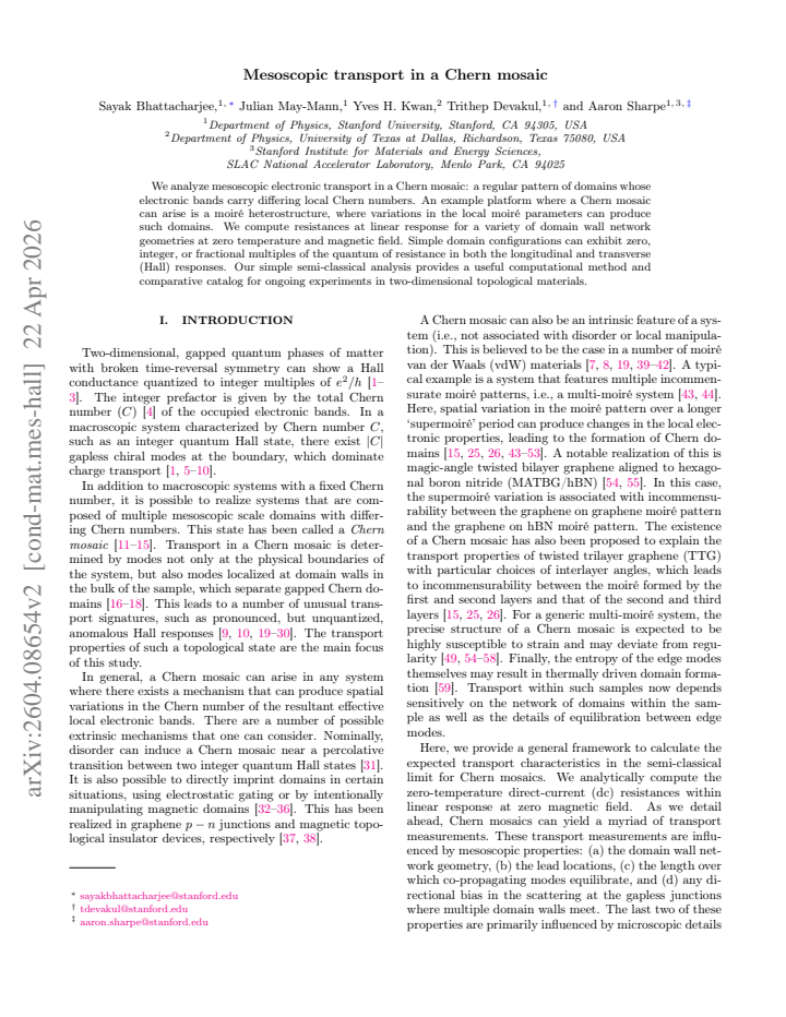 First page