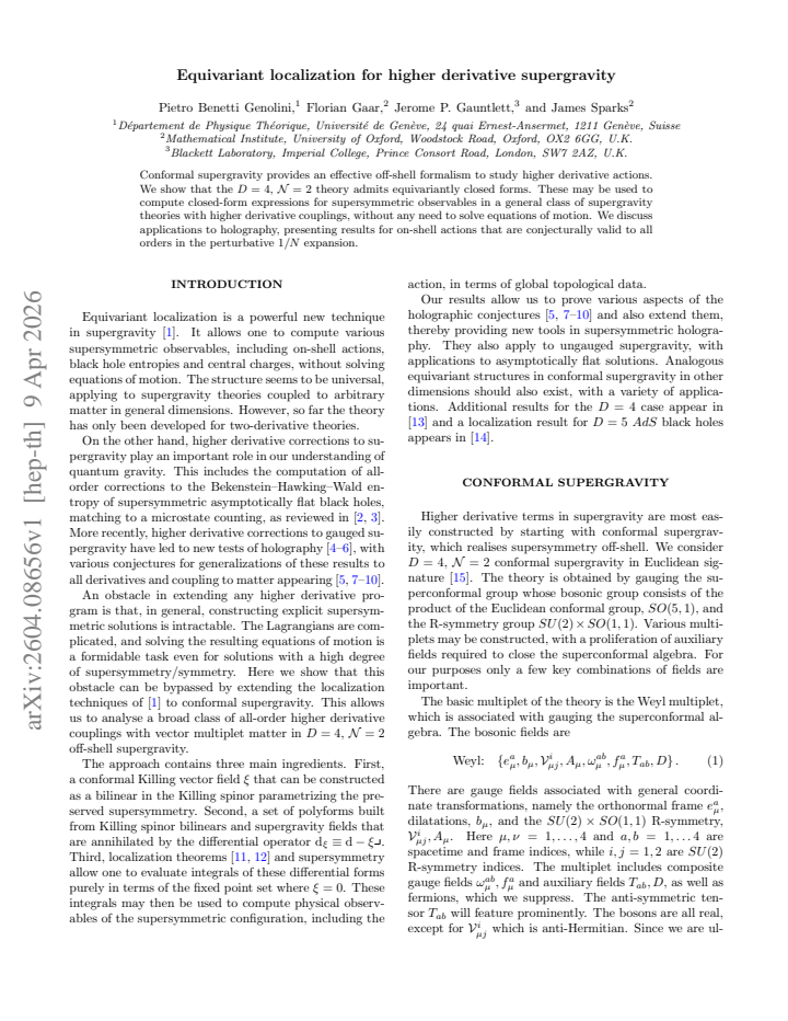 First page