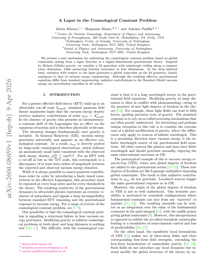 First page