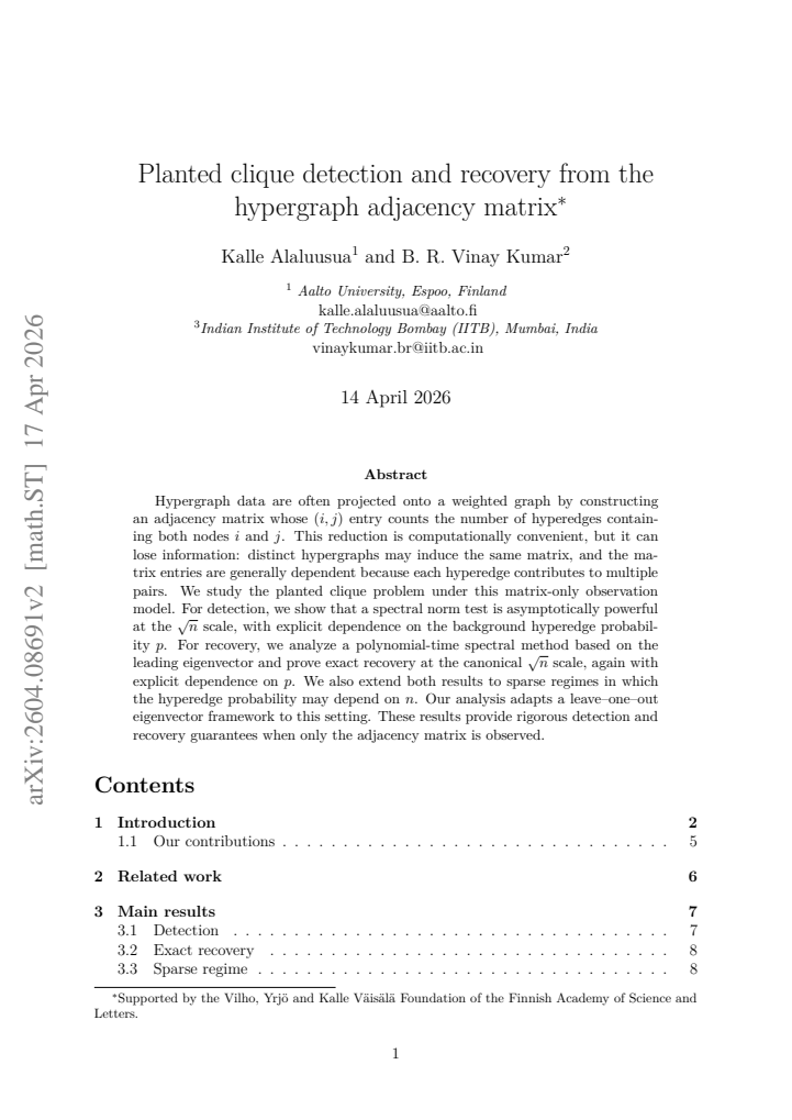 First page