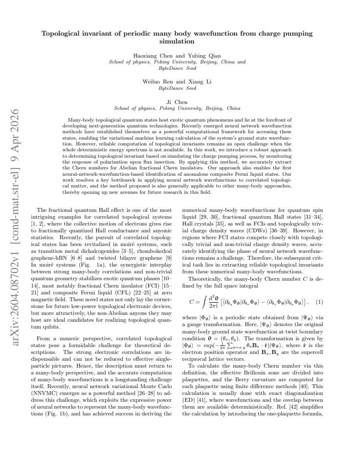 First page