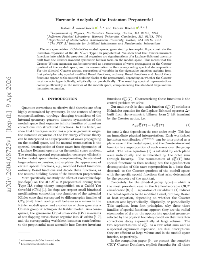 First page