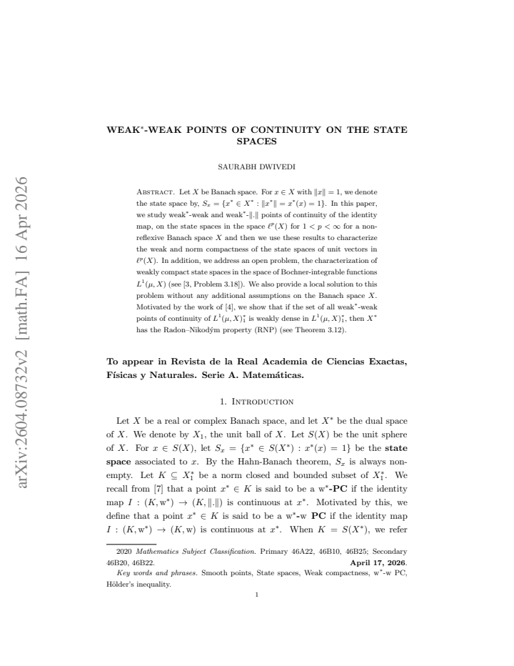 First page