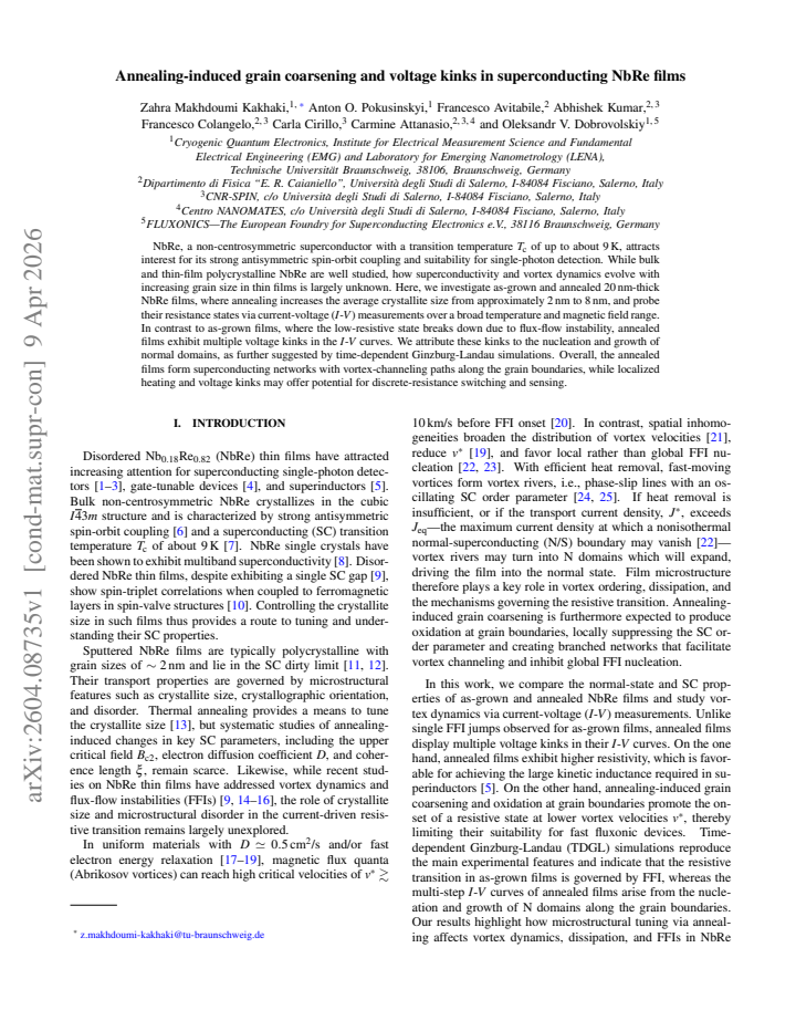 First page