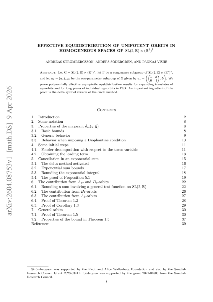 First page