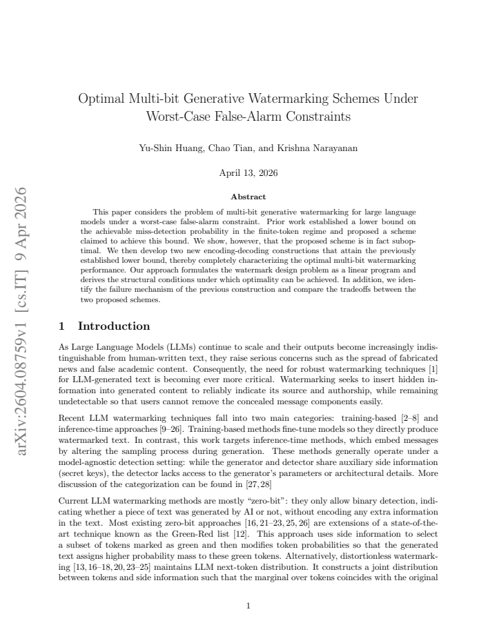 First page