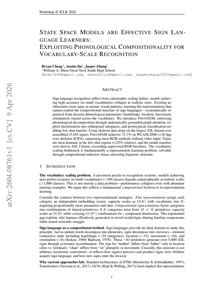 First page