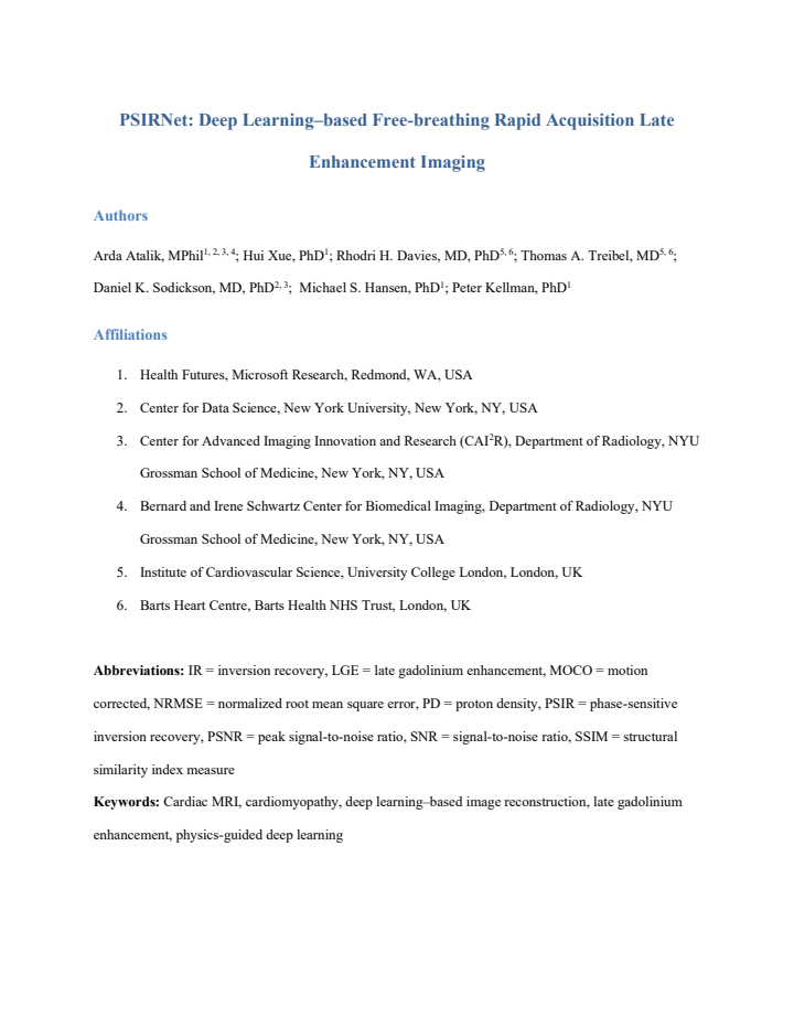 First page