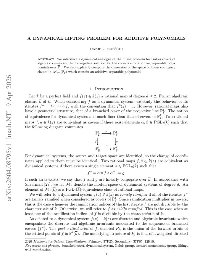 First page
