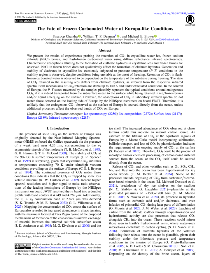 First page