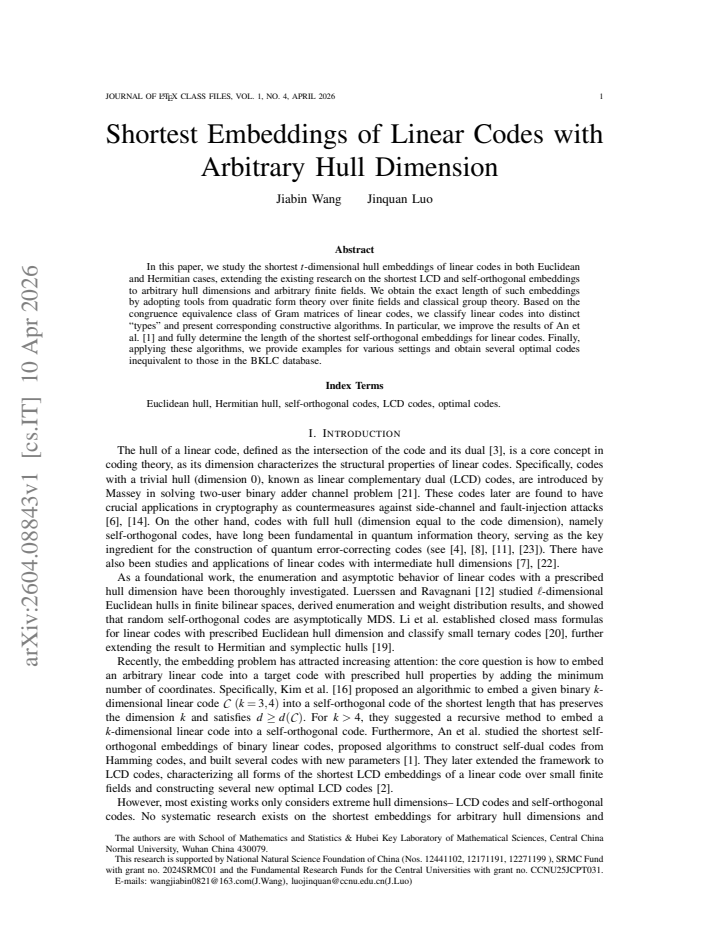 First page