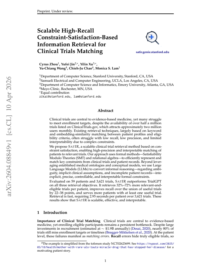 First page