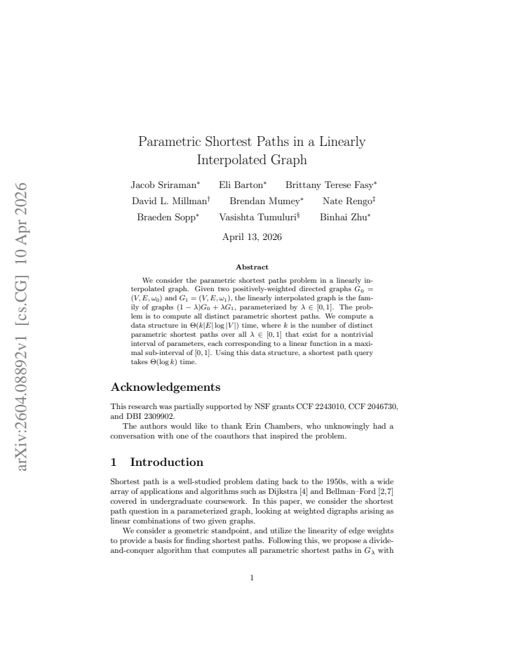 First page