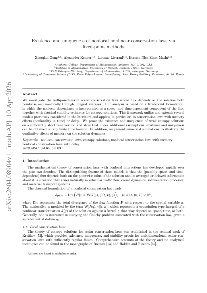 First page